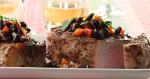 Barbados Chops with Black Bean Relish 1