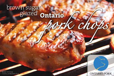 Brown Sugar Glazed Ontario Pork Chops