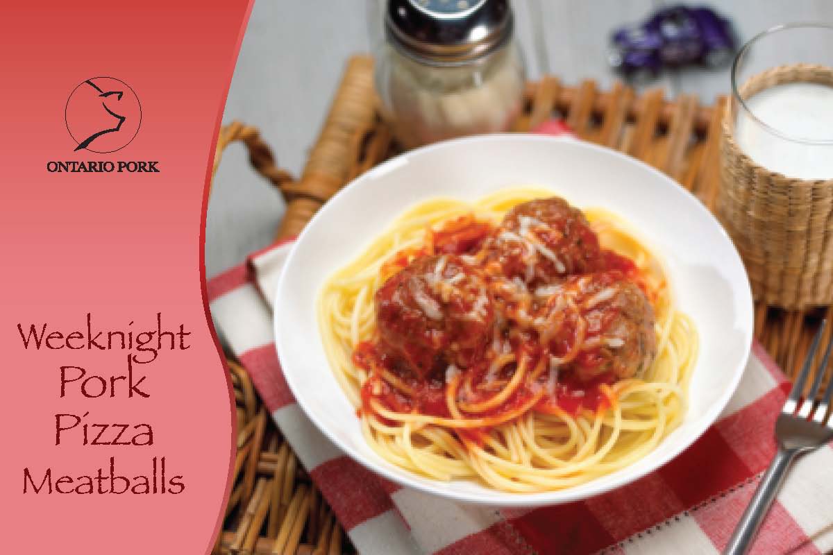 Weeknight Pork Pizza Meatballs