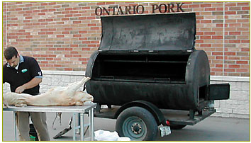 cooking a whole hog