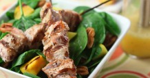 Grilled-Mango-and-Pork-Spinach-Salad